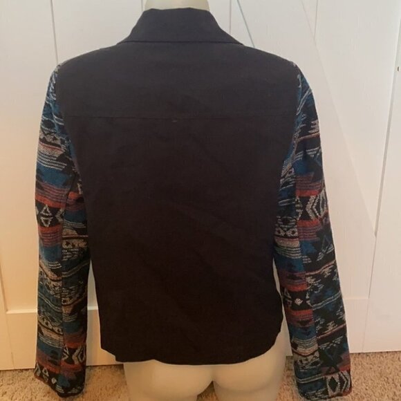 Daniel Rainn Aztec boho western moto jacket Sz S - Picture 7 of 7